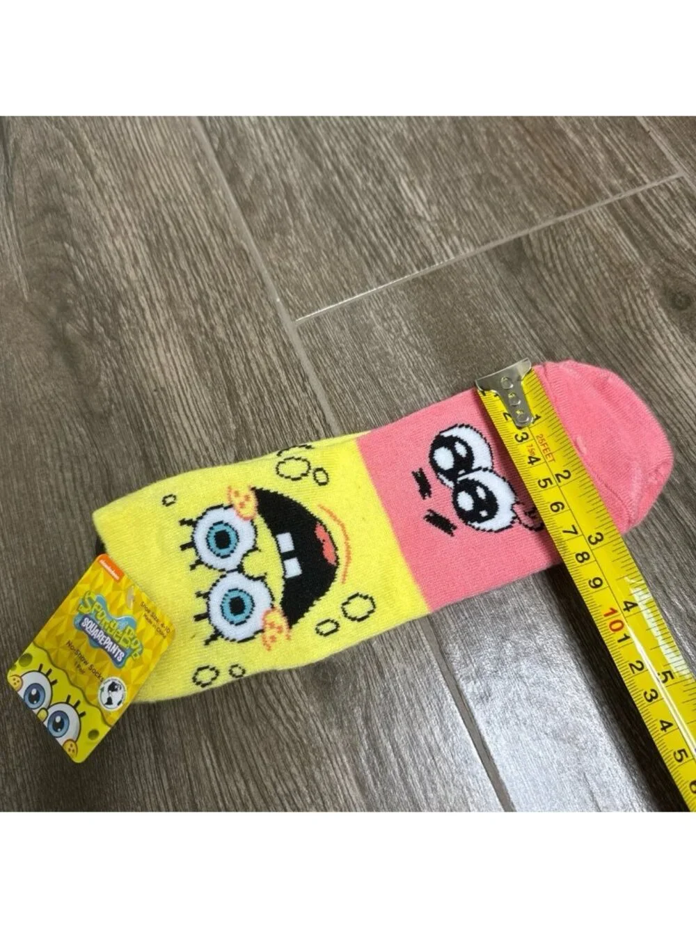 Nickelodeon SpongeBob SquarePants no-show socks Patrick Star Face NEW